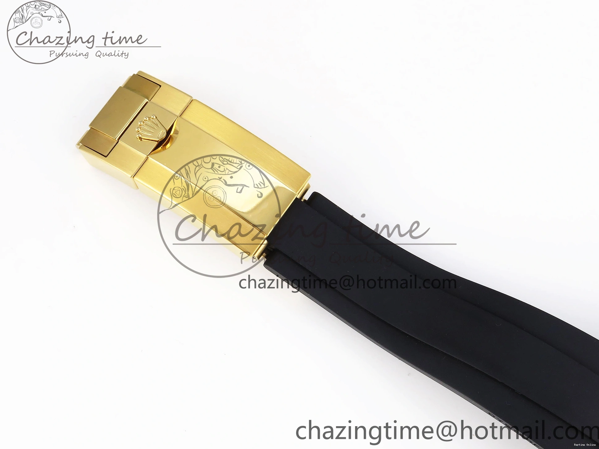 0420 DAYTONA 116518 APSF 1:1 BEST EDITION YG BLACK DIAL ON OYSTERFLEX RUBBER STRAP SH OnTrend 1784